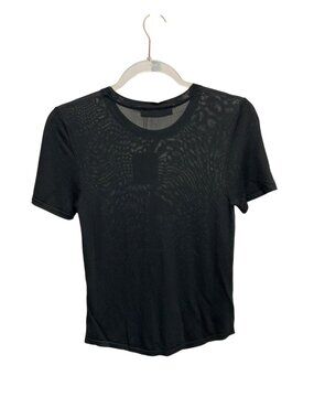 Zara Sheer Black Fitted Top